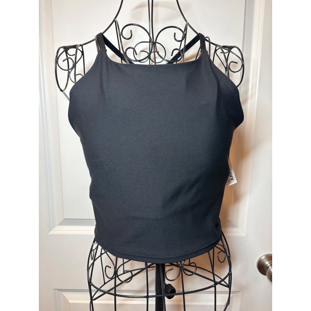 Old Navy Active NWT PowerSoft Crop Tank Top Racerback w/ Built-in Bra - L
